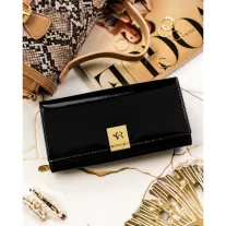   Rovicky Női Bőr Pénztárca Rh-20A-1-Sh-R-5166 Black - Fekete