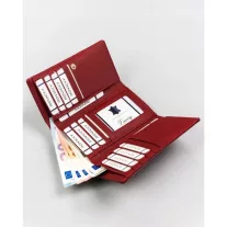 Rovicky női bőr pénztárca RH-23-1-SH – piros