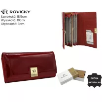 Rovicky női bőr pénztárca RH-24A-1-SH-R – piros