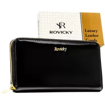   Rovicky Női Bőr Pénztárca  Rh-25-1-Sh-R-5234 Black - Fekete