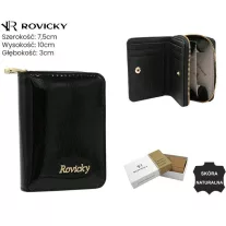 Rovicky női bőr pénztárca RH-33-1-SH-R – fekete