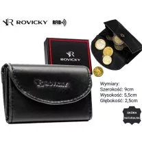 Rovicky férfi bőr pénztárca R-M01-LWC – fekete