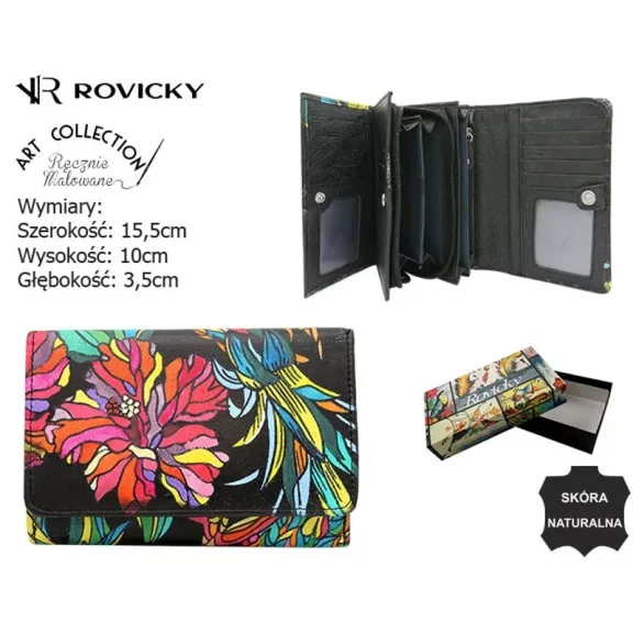 Rovicky női bőr pénztárca R-N0493-ART Rovicky női bőr pénztárca R-N0493-ART
