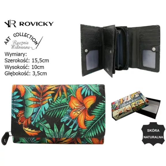 Rovicky női bőr pénztárca R-N0493-ART Rovicky női bőr pénztárca R-N0493-ART