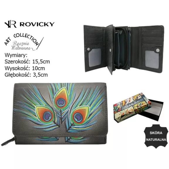 Rovicky női bőr pénztárca R-N0493-ART Rovicky női bőr pénztárca R-N0493-ART