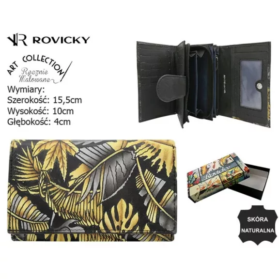 Rovicky női bőr pénztárca R-N19-ART Rovicky női bőr pénztárca R-N19-ART
