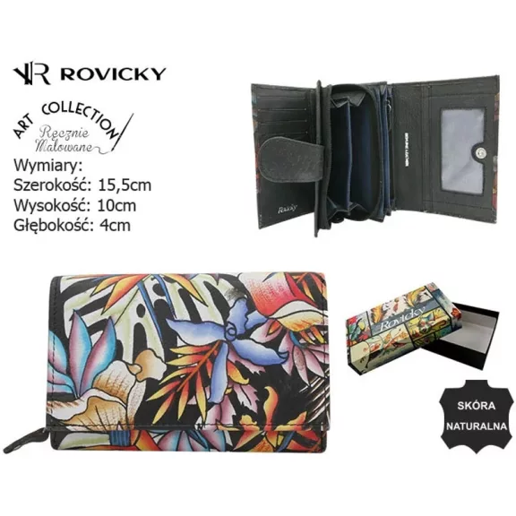 Rovicky női bőr pénztárca R-N19-ART Rovicky női bőr pénztárca R-N19-ART