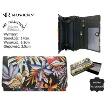 Rovicky női bőr pénztárca R-N22-ART