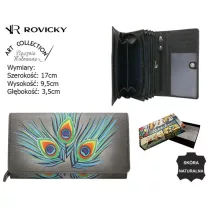 Rovicky női bőr pénztárca R-N22-ART