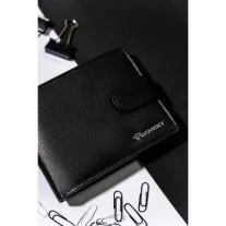 Férfi Bőr Pénztárca R-N992L-Pdm-3272 Black - Fekete