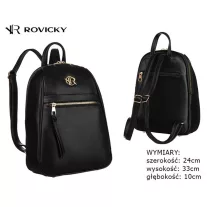 Rovicky Női Hátizsák R-Plec-Ale-2-3585 Black - Fekete