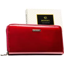   Rovicky Női Pénztárca - Echo És Természetes Bőr Rpn-25-Lak-5739 Red
