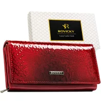   Rovicky Női Pénztárca - Echo És Természetes Bőr Rpn-28-Rsp-5913 Red - Piros
