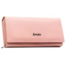   Rovicky női bőr és műbőr pénztárca RPX-20-ML – rózsaszín