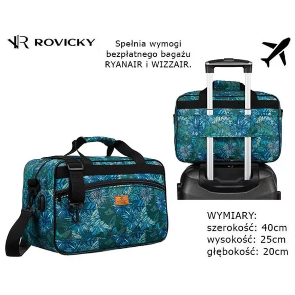 Rovicky Utazótáska - Kézipoggyász - Mintás - R-Tl15608-8848 12 - 40 X 25 X 20 Cm Rovicky Utazótáska - Kézipoggyász - Mintás - R-Tl15608-8848 12 - 40 X 25 X 20 Cm