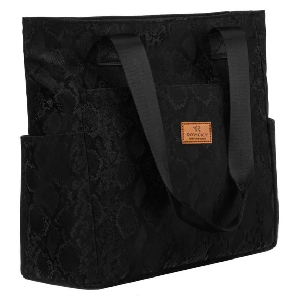 Rovicky Mintás Shopper Táska R-Tz-01-2387 Black W04 Rovicky Mintás Shopper Táska R-Tz-01-2387 Black W04