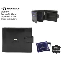 Rovicky férfi bőr pénztárca RV-70616-9-BCA