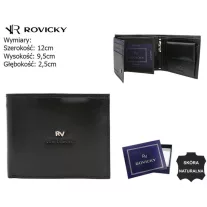 Rovicky férfi bőr pénztárca RV-70616-BCA