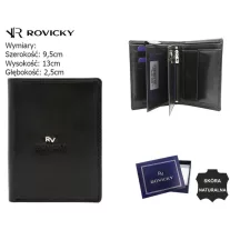 Rovicky férfi bőr pénztárca RV-75699-BCA