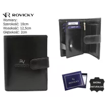 Rovicky férfi bőr pénztárca RV-7680056-9-L-BCA