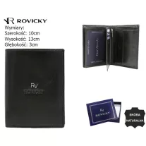 Rovicky férfi bőr pénztárca RV-7680278-5-BCA