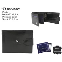 Rovicky férfi bőr pénztárca RV-7680286-9-BCA