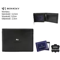 Rovicky férfi bőr pénztárca RV-7680286-BCA