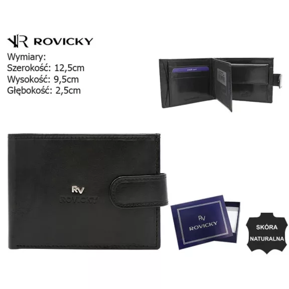 Rovicky férfi bőr pénztárca RV-7870-9-BCA Rovicky férfi bőr pénztárca RV-7870-9-BCA