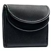 Bőr pénztárca W005-CCD-0271 Black – Fekete