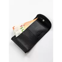Bőr pénztárca W005-CCD-0271 Black – Fekete