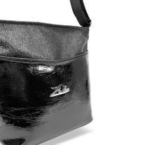 Zellia Női Oldaltáska ZLB103 Fekete - Lakk-Crystal -