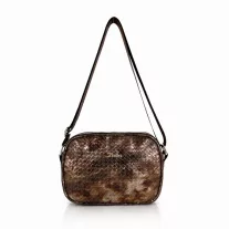 Zellia Női Oldaltáska Zlb172 Bronz - Mesh -