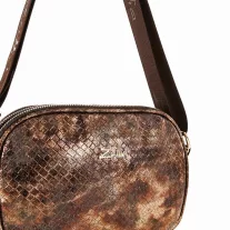 Zellia Női Oldaltáska Zlb172 Bronz - Mesh -