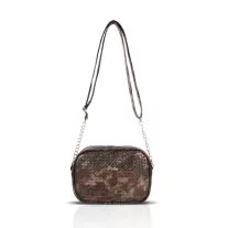 Zellia Női Oldaltáska Zlb202 Bronz -Mesh -
