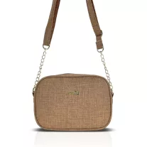 Zellia Női Oldaltáska Zlb202 Camel - Shimmer -