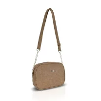 Zellia Női Oldaltáska Zlb202 Camel - Shimmer -