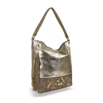 Zellia Női Válltáska Zlb213 Taupe-Arany - Leaf -