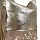 Zellia Női Válltáska Zlb213 Taupe-Arany - Leaf - Zellia Női Válltáska Zlb213 Taupe-Arany - Leaf -