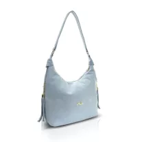 Zellia Női Válltáska Zlb251 Baba Kék - Velúr -