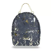 Zellia Női Hátizsák Zlb301 Sötét Kék-Arany - Leaf -