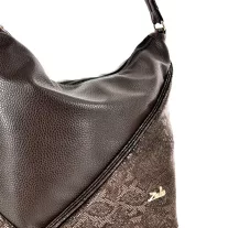 Zellia Női Válltáska Zlb332 Barna - Python -
