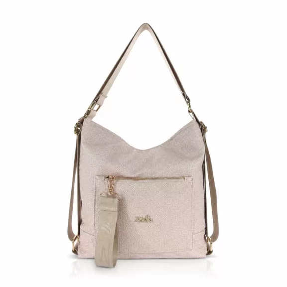 Zellia Női Válltáska/Hátizsáká Alakítható Zlb348 Beige-Arany - Bella - Zellia Női Válltáska/Hátizsáká Alakítható Zlb348 Beige-Arany - Bella -