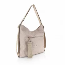   Zellia Női Válltáska/Hátizsáká Alakítható Zlb348 Beige-Arany - Bella -