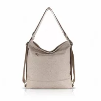   Zellia Női Válltáska/Hátizsáká Alakítható Zlb348 Beige-Arany - Bella -