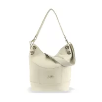 Zellia Női Válltáska ZLB401 Beige Matt - Krokkó -