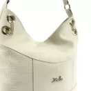 Zellia Női Válltáska ZLB401 Beige Matt - Krokkó -