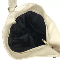 Zellia Női Válltáska ZLB401 Beige Matt - Krokkó -