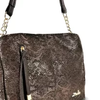 Zellia Női Válltáska Zlb424 Barna - Python -