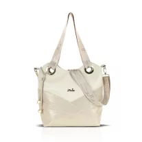 Zellia Női Válltáska ZLB451 Beige-Rosegold - Csillámos -