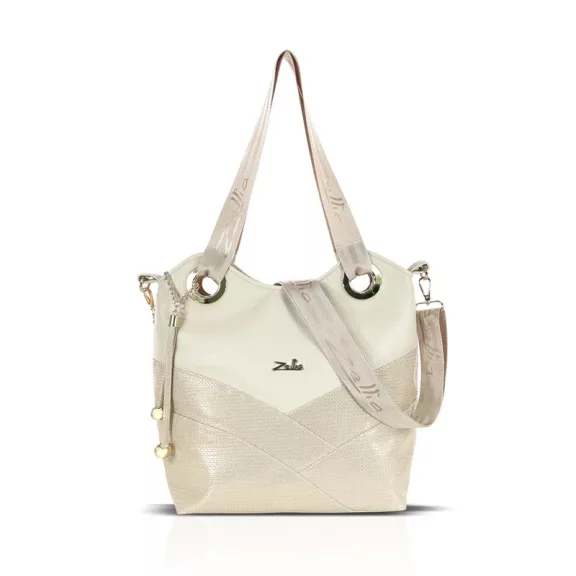 Zellia Női Válltáska ZLB451 Beige-Rosegold - Csillámos - Zellia Női Válltáska ZLB451 Beige-Rosegold - Csillámos -